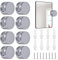 OWLMATE 8 pezzi supporto per specchio da parete, morsetto in vetro, fissaggio a morsetto in vetro acrilico per vetro acrilico Immagini Wall Art lega di zinco clip specchio supporto