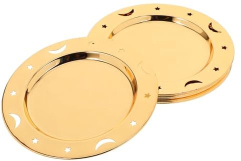 OKUMEYR 6stücke Metall-tabletts Im Europäischen Stil Servierplatten Für Desserts Obst Und Snacks Partyzubehör Und Aufbewahrungstabletts Für Haus Und Feiern