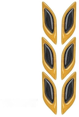 WUDIJING 6 Stück Auto Reflektierende Aufkleber für Kotflügel für OPEL Astra J 2010-2015, Auto Kotflügel Motorhaube Stoßstange Reflektierende Aufkleber,A