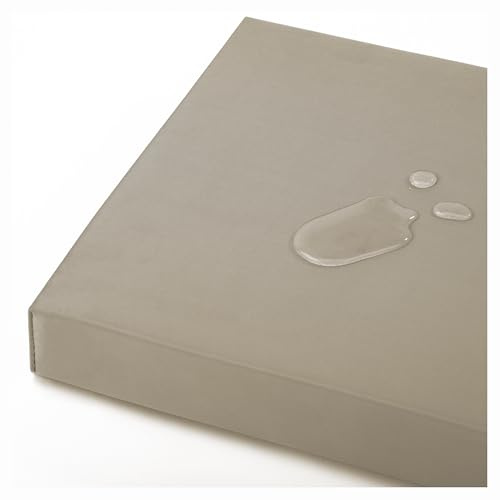 OutStep Bankkissen für den Außenbereich, verstärkte, wasserdichte Sitzkissen, hochdichte Bankauflage mit Rutschfester Unterseite, Outdoor-Kissen für Schaukelmöbel im Garten (Khaki, 120x40x5 cm)