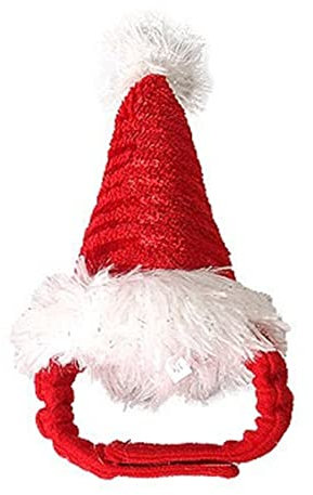 Weihnachtstierhut Katze Weihnachtsmütze Meerschweinchen Kostüm Haustier Haarzubehör für kleine Tiere Katze Weihnachten
