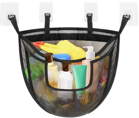 Badespielzeug-Aufbewahrung, Netz-Spielzeugtaschen, große Kapazität, Organizer-Mülleimer für Badezimmer, Dusche, Spielzeug, Küche, Schrank, Schlafsaal, hängender Babykorb für Wanne, Schwimmen, Reisen