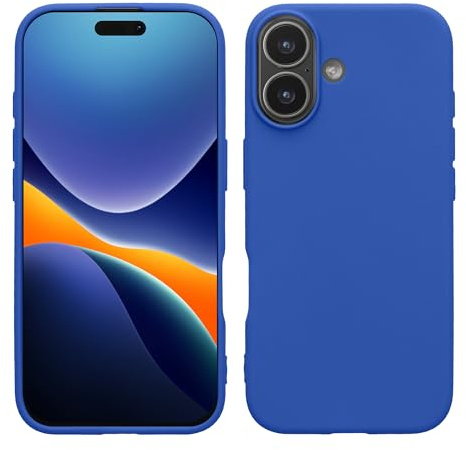 kwmobile Hülle kompatibel mit iPhone 17 Hülle - Weiche und schlanke TPU Silikon Handyhülle - Stoßabsorbierendes Flexibles Case - Baltik Blau