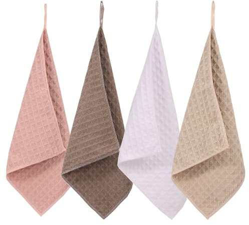 BOBASH 4 Stück Barista Tuch Barista Tücher Mikrofaser Handtuch Saugstarke Reinigungstuch für Siebträgermaschine Dampflanze