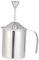 CHICAMPERA Mousseur à Lait Manuel Acier Inoxydable avec Double Filtre Pichet à Mousse pour Créer Mousse Épaisse de Secondes pour Café et Latte Art
