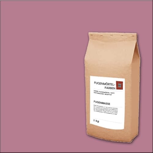 Fugenmörtel-Farben | Einsetzbar für Fugen im Innen- und Außenbereich auf Wand- und Bodenflächen (Weinrot 1kg, 1kg)