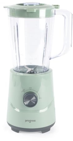 Progress Neutrals Jug Blender, 500W, 1.5L, Sage | 2 Speed Settings And Pulse Control, Stainless Steel Blades, Detachable Jug, Easy-Clean Design, For Smoothies Shakes Sauces