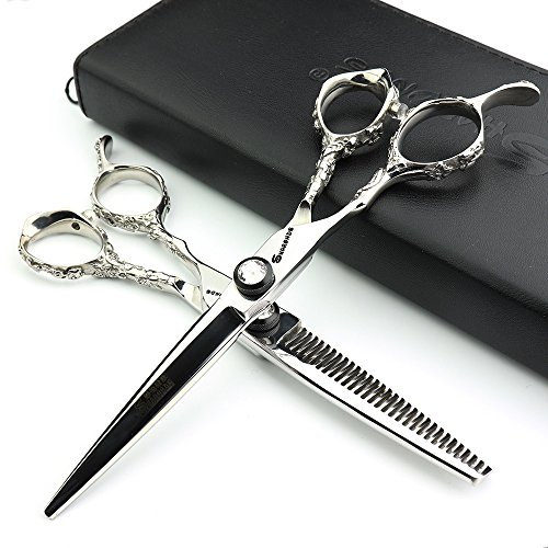 6-Zoll-Linkshänder Friseurschere Friseur Friseur Friseur Scheren Set (Zweiteiliges Set)
