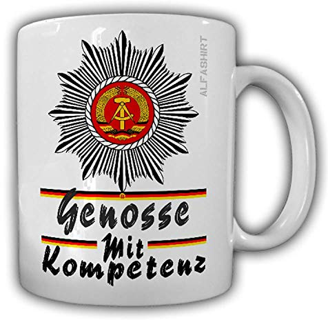 Tasse DDR Volkspolizei Schulterstücke Police Polizei Ostdeutschland Grenze#24181