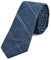 DonDon Herren Krawatte 6 cm gestreift Baumwolle jeansblau