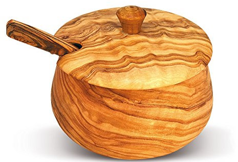 ZUCCHERIERA Liscia in Legno d'olivo