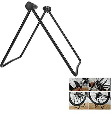 Cocoarm U-förmig Hinterrad Fahrradständer Fahrrad Montageständer Rad Kickhalterträger Zentrierwerkzeuge Halterung Reparatur Lagerung Bodenständer Rack Halter Faltbbar Schwarz