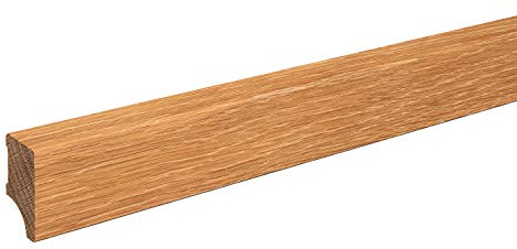 REESE Sockelleiste, Massivholz Eiche geölt, Leipziger Profil, 40 mm | Echtholz · geölte Oberfläche · Fußleiste für Wand und Boden · Innenausbau