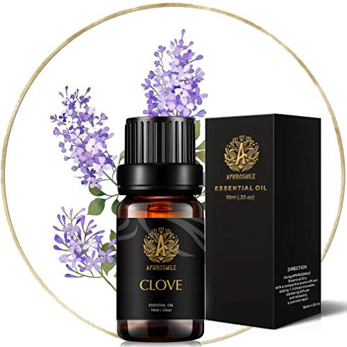 Aphrosmile Huile Essentielle de Clou de Girofle, 100% Pure, Parfum pour Diffuseur, Massage, Grade Thérapeutique, 0,33 oz - 10 ml