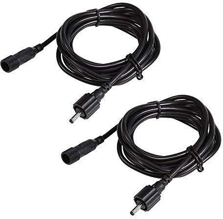 B-right 2er Pack 2 m LED Gartenleuchte Verlängerungskabel, wasserdicht LED Gartenbeleuchtung Verlängerungskabel für Gartenleuchte.