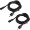B-right 2er Pack 2 m LED Gartenleuchte Verlängerungskabel, wasserdicht LED Gartenbeleuchtung Verlängerungskabel für Gartenleuchte.
