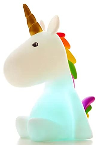 Unicorn LED Night Light - Rechargeable Battery, Tap to Colour Change (Unicorn)