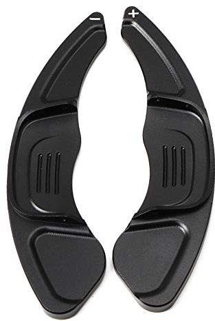 ontto 2 Pezzi Pala del Cambio Per Golf 7 Polo GTI Scirocco Sagitar Lamando Variant Estensione della Paletta del Cambio del Volante dell'automobile in Lega di Alluminio-Nero