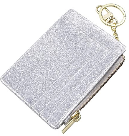 ehsbuy Porte Carte Femme Mince Portefeuille Porte Carte Bancaire RFID Bloquant Porte Carte Bancaire en Cuir Fermeture à Glissière Porte-Monnaie Porte-Clés Portefeuilles pour Femmes Et Hommes