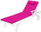 Gardenista Remplacement de Coussin de transat de Jardin | Coussin de transat de Jardin extérieur inclinable de Patio | Résistant à l'eau | Rempli de Fibres légères | Durable et Confortable (Rose)