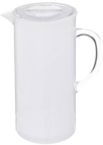 5five - jarra cuadrada con tapa 1,95l blanca