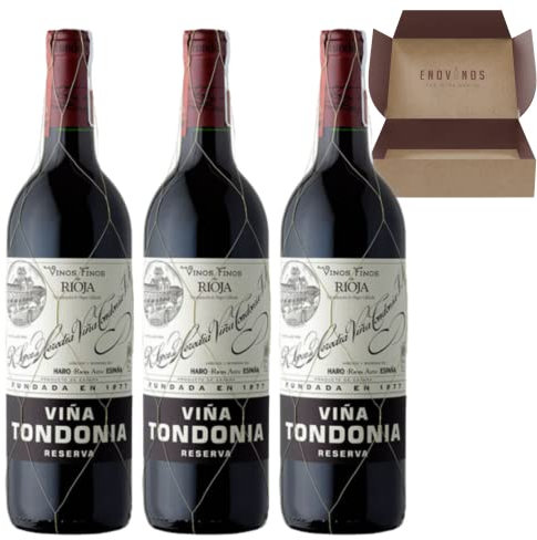 Vino Rioja Viña Tondonia Reserva Tinto - Pack 3 Botellas de Vino Tinto 75cl - Mejor Selección ENOVINOS