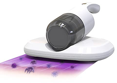 Ailgely Milben-Handstaubsauger 350W, Matratzenreiniger mit starker Saugkraft mit Sterilisation UV-Lampe, Waschbarer HEPA Filter, desinfiziert effektiv reinigen BettenBekleidung Polstermöbel