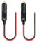 CERRXIAN 2 x Zigarettenanzünder-Steckerkabel, 12 V, Ersatz-Zigarettenanzünder, mit 20 A Sicherung, 13 AWG verzinnter Enddraht (0,3 m)