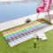 Sassy B Playboy Rainbow Bunny Strandtuch, Baumwolle, 75 x 160 cm, Weiß