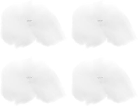 Abaodam 4 Stück Wolkendecke Flusen Schlafzimmer Cloud Kinderzimmer Wolkendekor Wolkenlicht Flauschig Wolken Für Decke Flauschig Schwimmende Wolken Weiß 3D Hängelampe Hochzeit