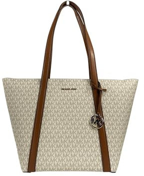 Michael Kors Pratt Large Tote Shoulder Bag (Vanilla), Vanille