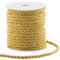 GORGECRAFT 20m*5mm Corda Intrecciata Trim Poliestere Corda di Seta Torsione Spago Decorativo Cordoncino Intrecciato Filo Stringa Nastro per Decorazioni per La Casa Tieback per Tende Tappezzeria Oro