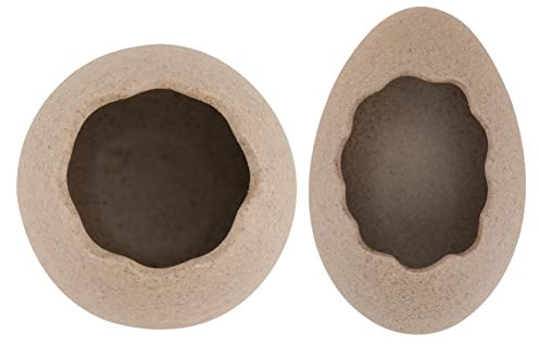 HOOTNEE Kreative Keramik Blumenvasen Eierschalen Design Hydroponik Pflanzvase Wohnzimmer Dekoration 2 Stück