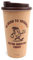 Myga Reusable Coffee Cup - 450ml Leakproof Double Walled Insulated Travel Mug with Lid - Large BPA-Free Eco-Friendly Cork Thermal Cup for Hot & Cold Drinks - Be Grind