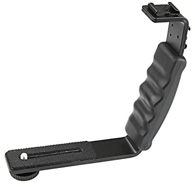 Camera Gimbal Stabilizer Handle Grip Mounting Extension L-Bracket With Cold Shoe 1/4'' Adapter For Mobile 3 Gimbal