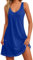 Robe Longue Été Femme Fluide Mi-Longue - Printemps Turquoise 2XL