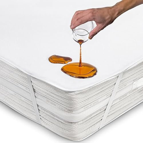 Flowen Matratzenschoner 60x120cm wasserdichte Matratzenauflage aus Baumwolle Nässeschutz Inkontinenzunterlage Matratzenbezüg Atmungsaktive Anti-Allergie und Anti Milben für Bett und Matratze Waschbar