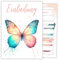 HIDEBLOOM Schmetterling Einladungskarten Kindergeburtstag Mädchen I 12 Stück I DIN A6 (10,5 cm x 14,8 cm) I Einladungskarten Mädchen Geburtstag I Kinderparty I Geburtstagseinladungen Mädchen