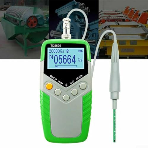 Gaussmeter-Tester TD8620, Handgerät, digital, hohe Präzision, mit Sonde, 0-2400 mT Reichweite, Gauß-Messgerät, Magnetfeld-Detektor