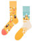 Dedoles Socken Unisex Damen Herren & Kinder Baumwolle viele lustige Designs Fussball Fahrrad Pferde Geschenk links rechts verschieden, Farbe: Gelb, Motiv: Ägypten, Gr. 39-42