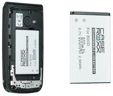 caseroxx Handy Li Ion Akku kompatibel mit SPC Titan, Ersatzakku für Ihr Telefon (800 mAh)