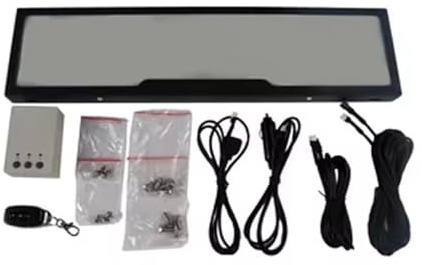 SEVOLY Nummernschild-Flipper in Nebelversion, elektrischer Einzelkarten-Nummernschildhalter mit Fernbedienung, Klappdeckel, Auto-Nummernschildhalter für Europa