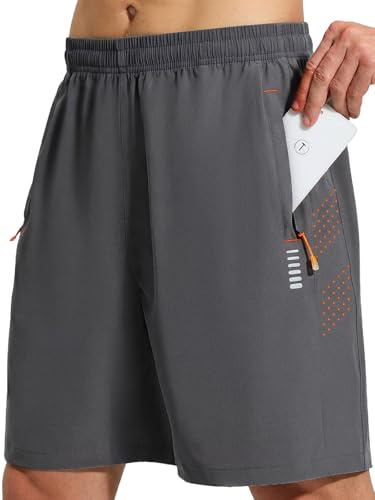 Cimic Herrshorts med ficka, andningsbara snabbtorkande löparkläder för män, gym, fitness, tennis
