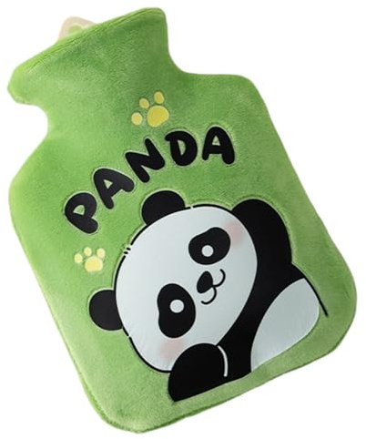 Wärmflasche | Panda-Motiv, auslaufsicher, Handwärmer | Wärmflasche für warme und kalte Kompressen, für Frauen und Männer, Hals, Schulter, Taille, Fuß, Hand, Bein, Körper, Camping, Auto