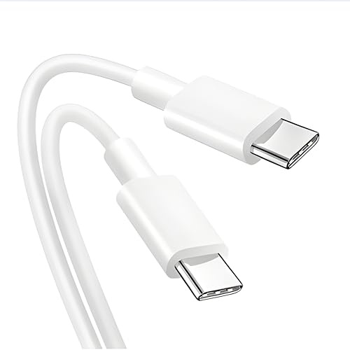 USB C to USB C Fast Charging Cable 240W/100W/60W, Nylon Braided Type C Charger Lead, PD Quick Charge USB-C to C Cable for Smartphones, Tablets, Laptops & More (1, Black, Two Meter)