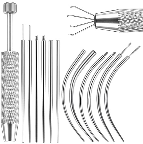 Lusofie 13pcs Piercing Changing Tool 14G 16G 18G 20G Piercing Tools | for Changing Jewelry, for Ear Nose Navel Lip, Jewelry Changings