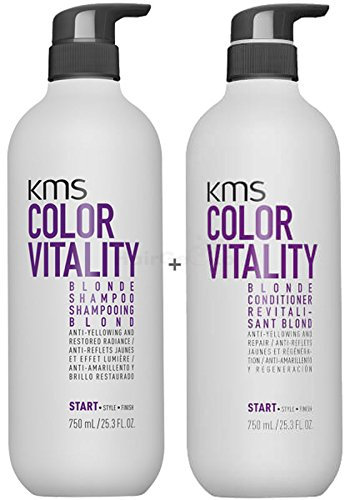 KMS California COLORVITALITY Blonde Set - Shampoo 750ml + Conditioner 750ml - NEU