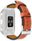 Armband für Fitbit Ionic aus Leder, Aisports Fitbit Ionic Armband aus Leder, Smartwatch-Band, verstellbares Ersatzband mit Metall-Schnalle, Armband für Fitbit Ionic, Fitness-Zubehör orange