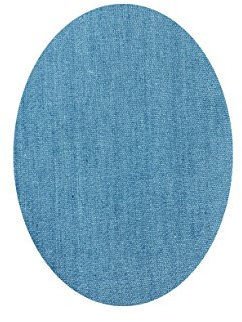 6 Aufbügelflicken Patches Farbe Jeansblau – Kinder Kleidung reparieren: Hosen, Pullover, Jacken, 10,5 x 8 cm