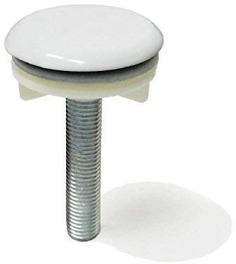 Bouchon cache-trou blanc pour bidet, lavabo, évier